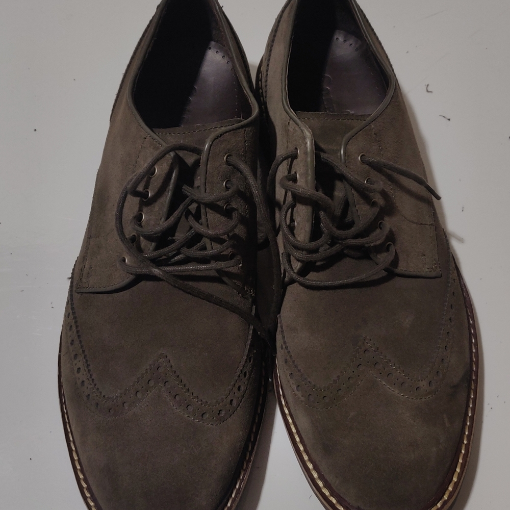 Cole Haan suede green men's dress shoes size 9.5